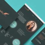 UI UX design concept, UI UX landing page website flat vector template ...
